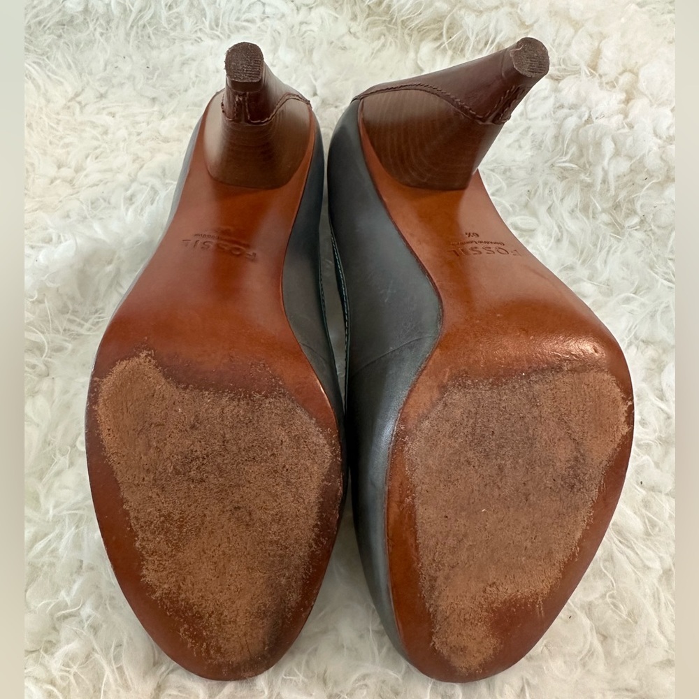 🌟Fossil buttery leather retro style heel - Picture 5 of 6